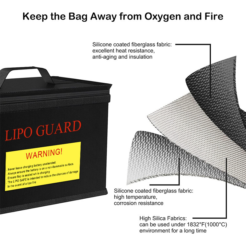 Lipo Guard Safety Bag Fireproo - Drone Racing Battery 评论和价格