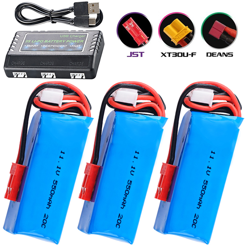 11.1V 550mAh Lipo Battery For  - Drone Racing Charger 评论和价格